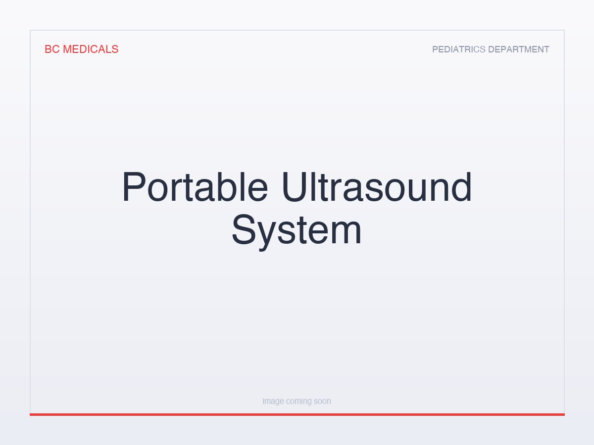 Portable Ultrasound System