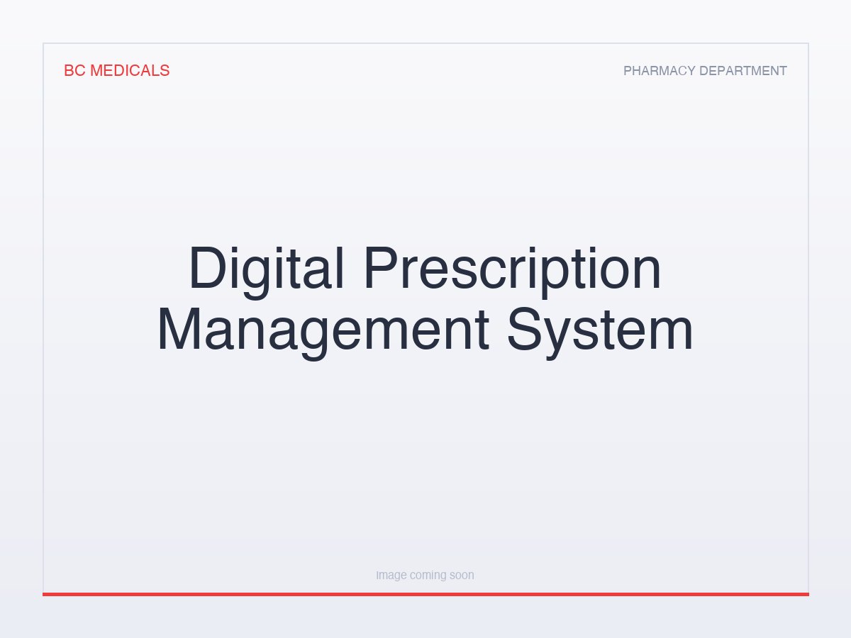 Digital Prescription Management System