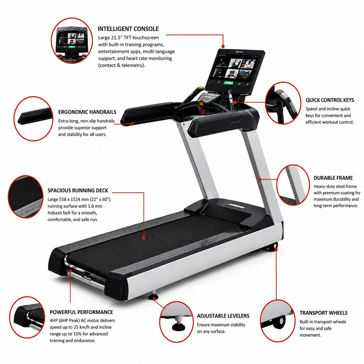 Commercial Treadmill (LC-079TR) variant
