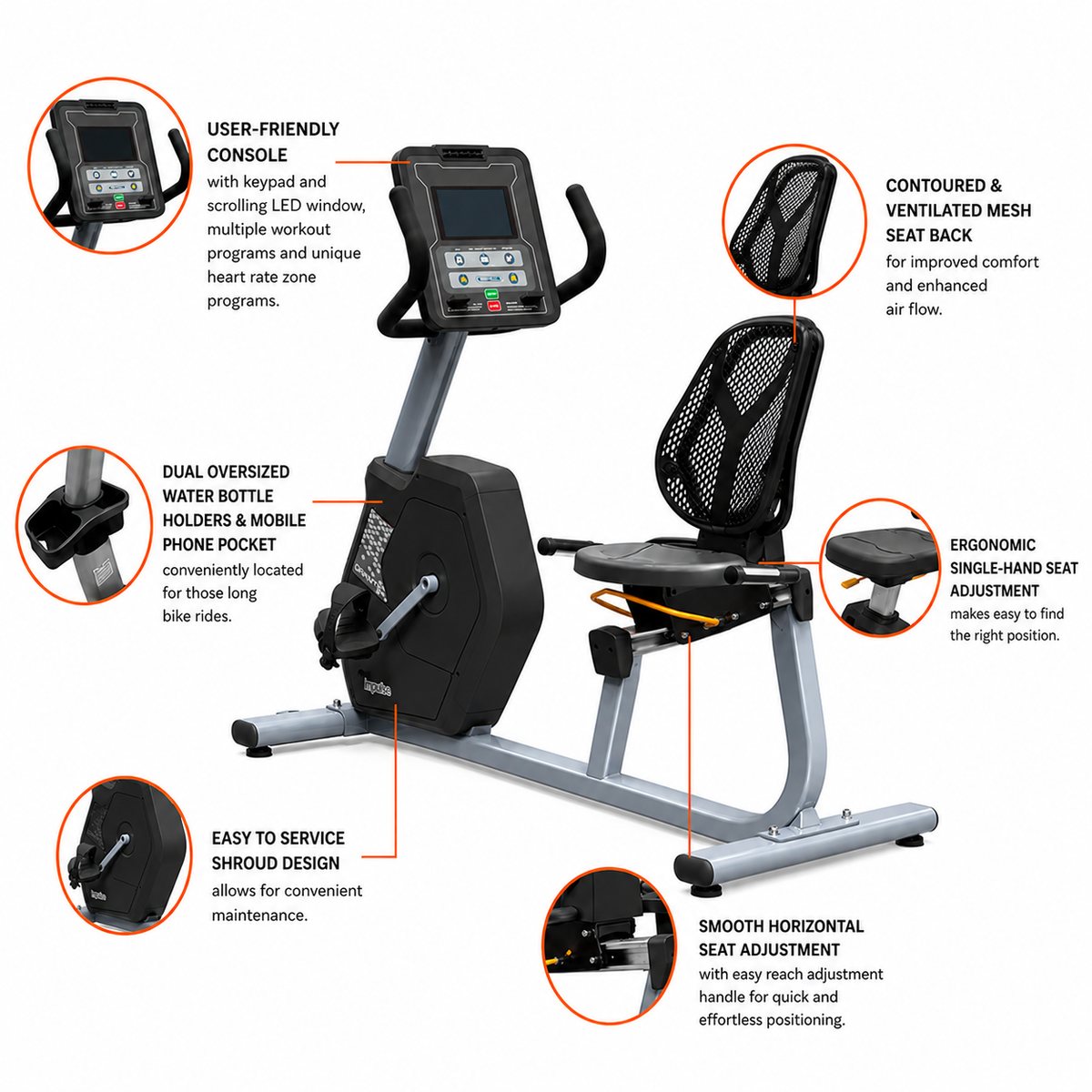 Recumbent Bike (LC-005RG) variant