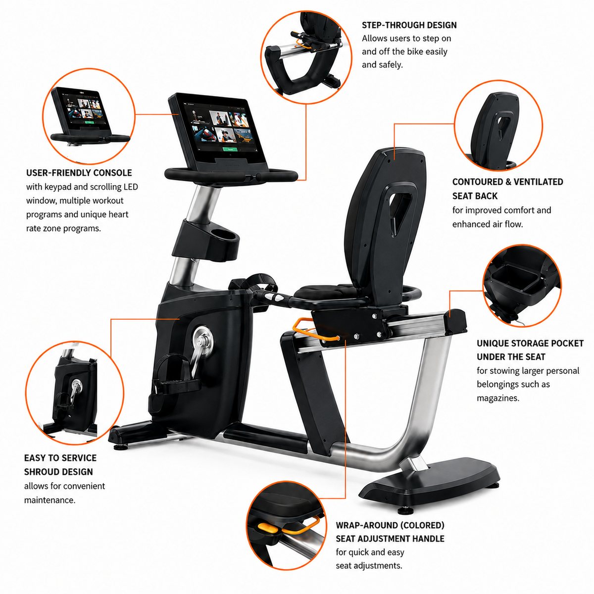 Recumbent Bike (LC-079RR) variant