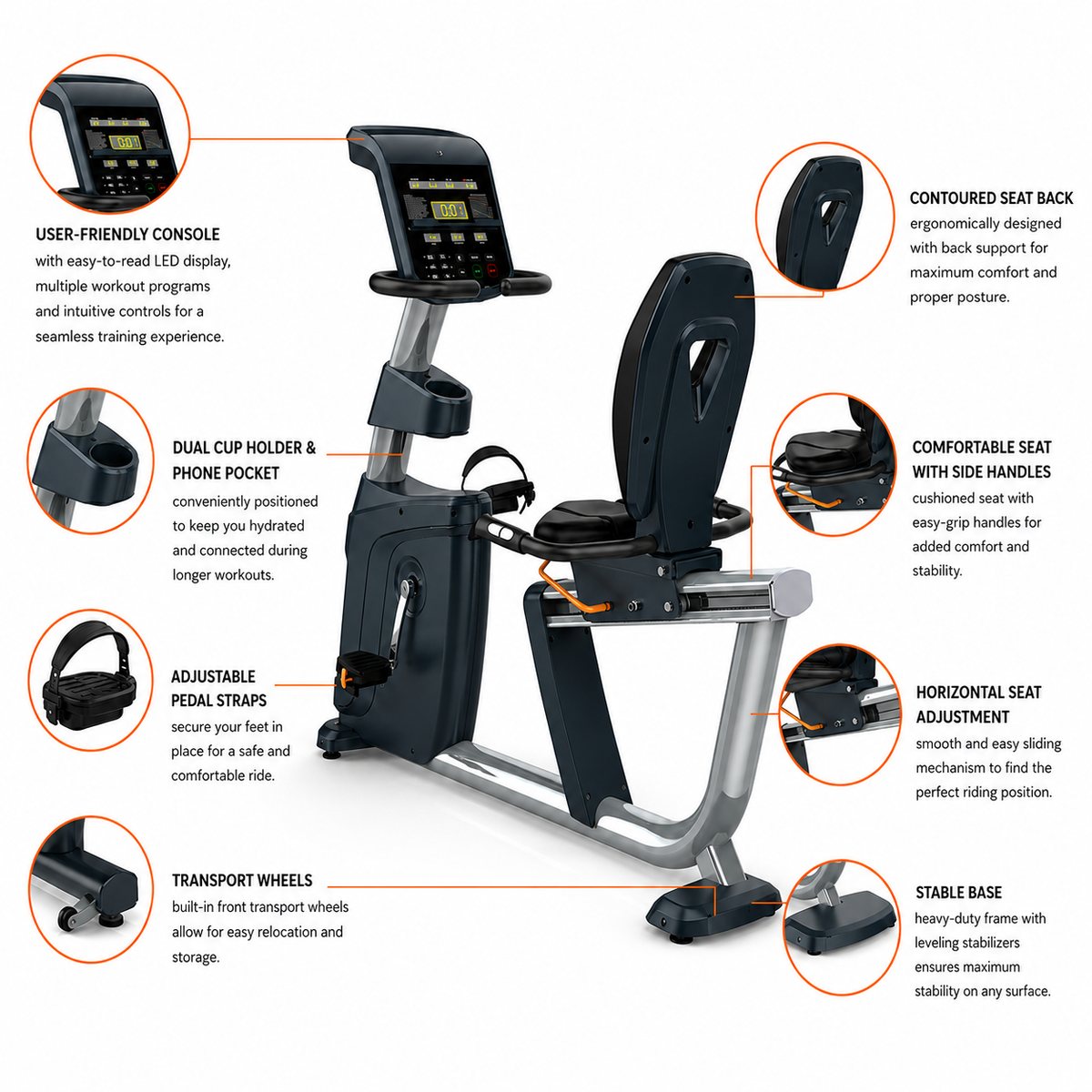 Recumbent Bike (LC-C005RR) variant