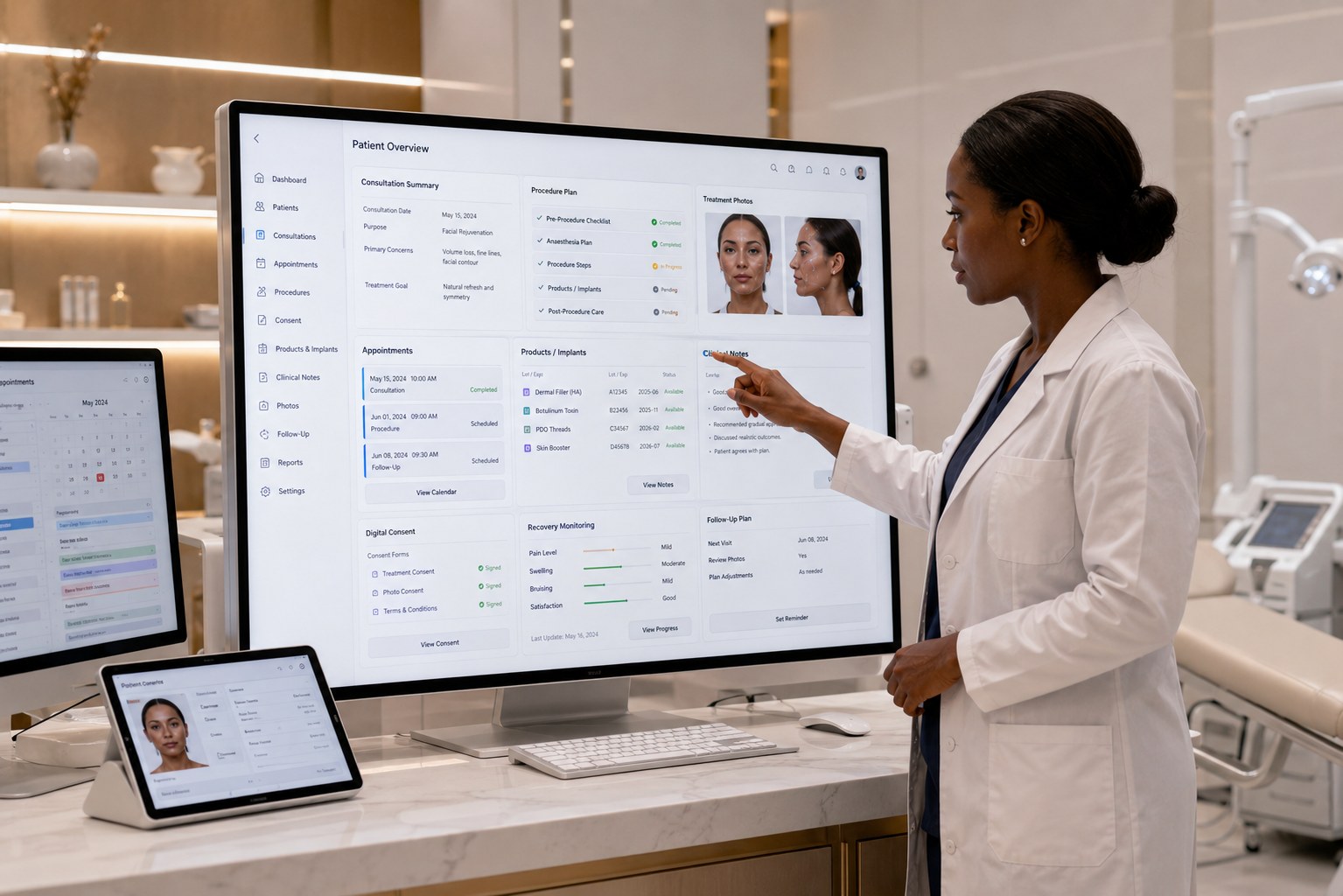 Digital Cosmetic Procedure Management Platform