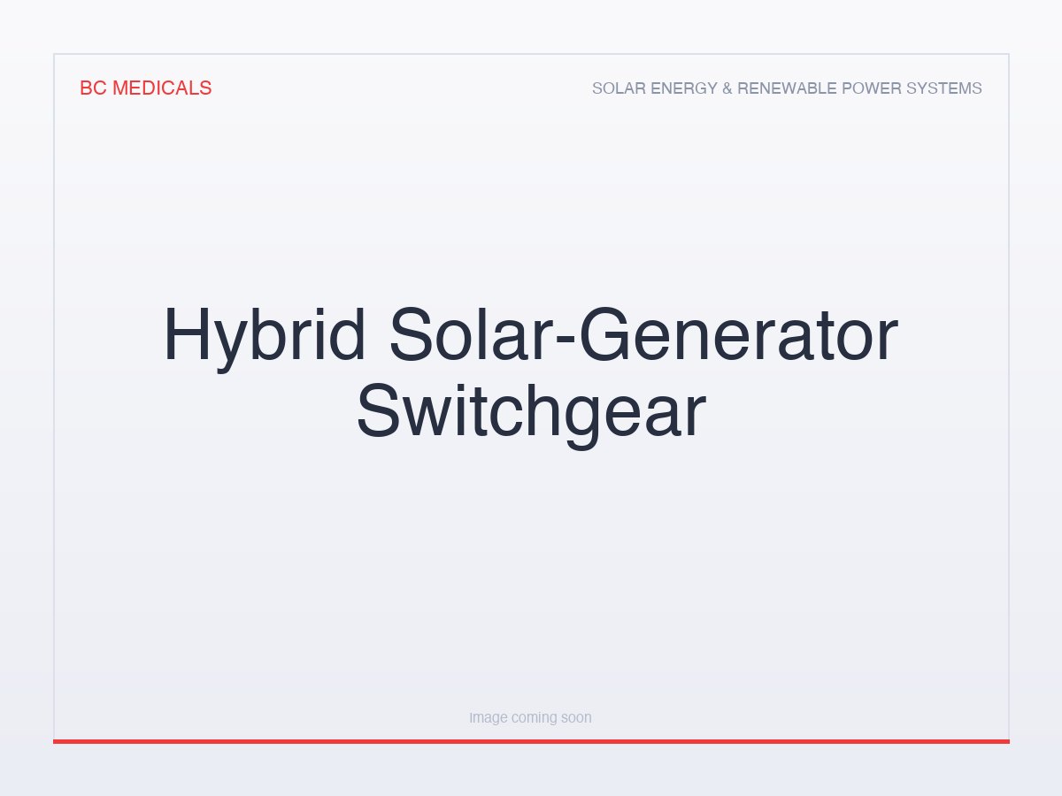 Hybrid Solar-Generator Switchgear