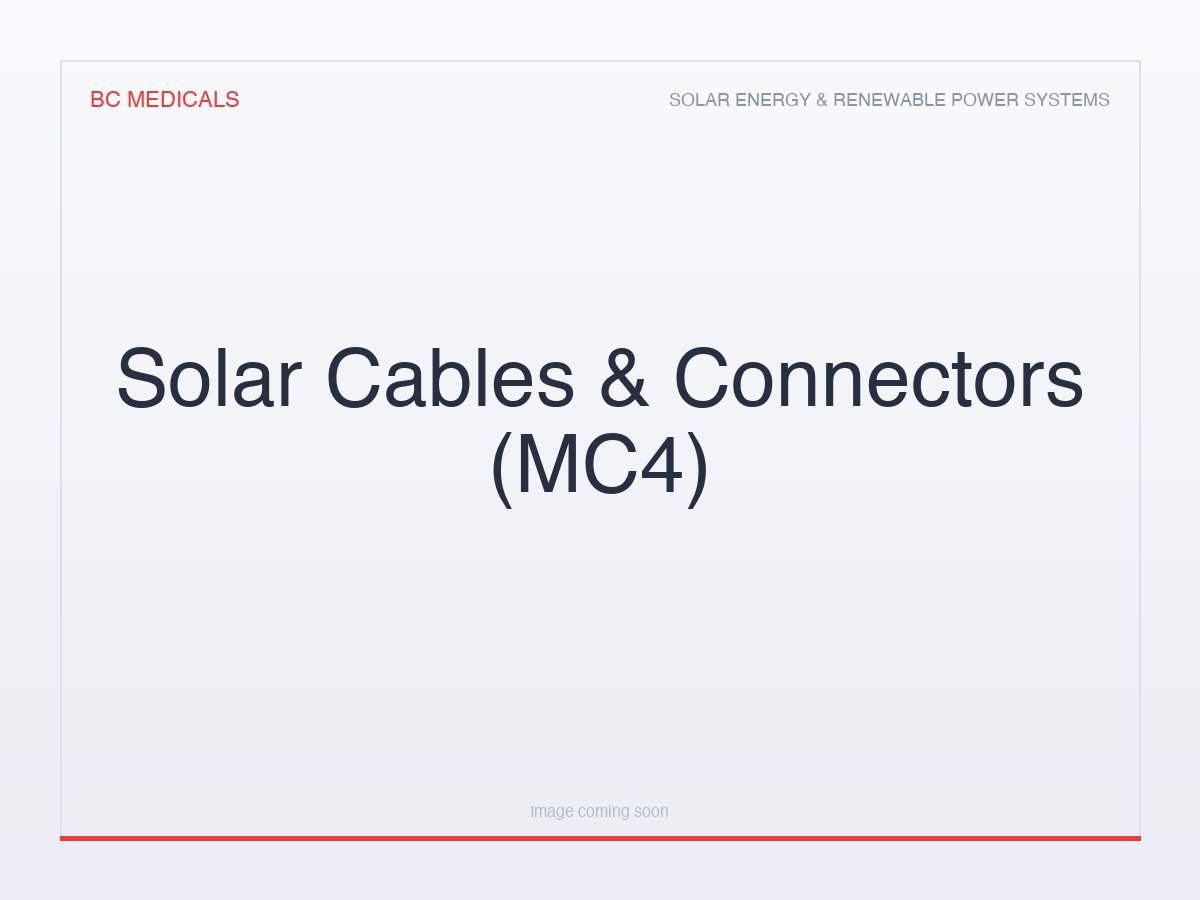 Solar Cables & Connectors (MC4)