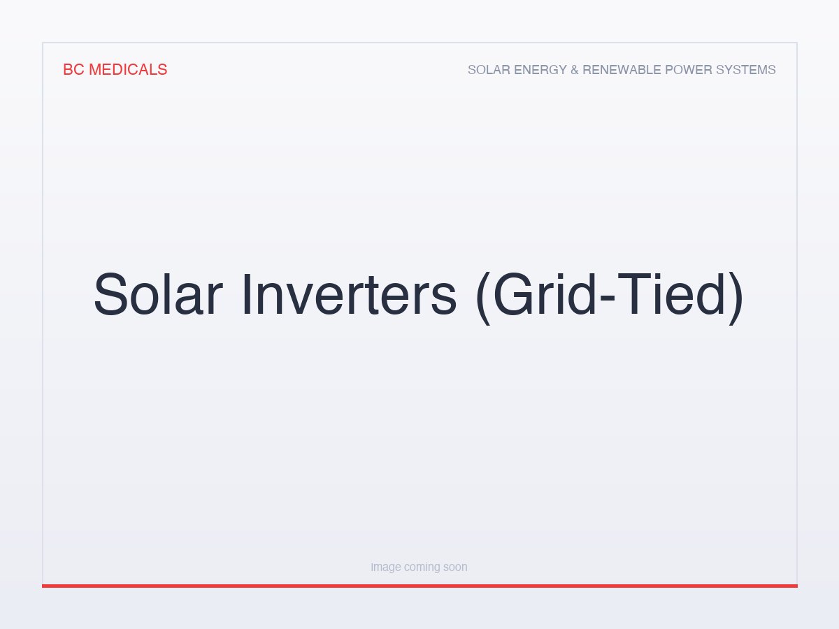 Solar Inverters (Grid-Tied)
