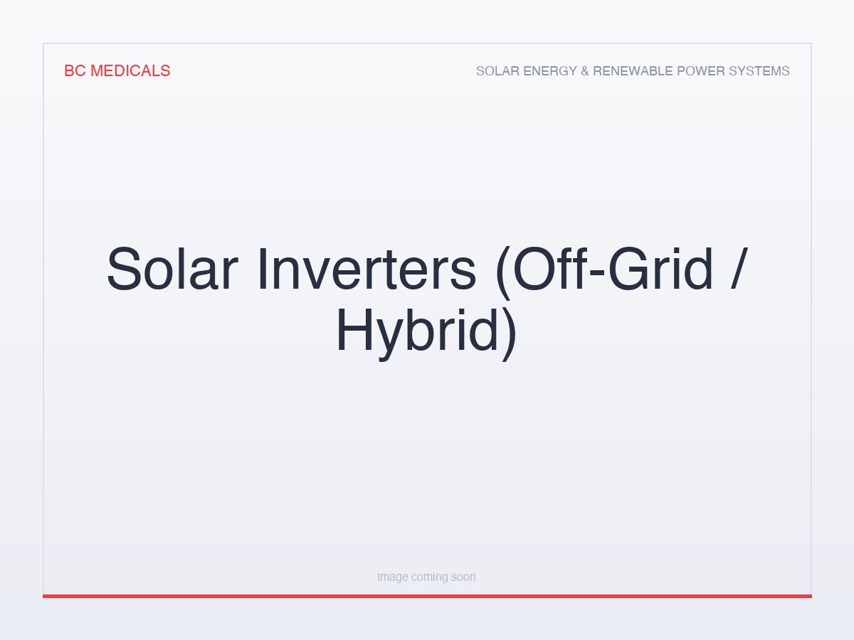 Solar Inverters (Off-Grid / Hybrid)
