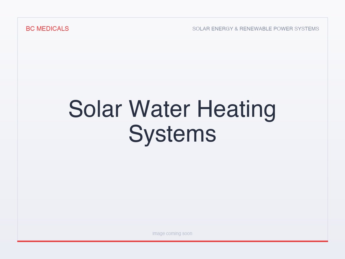 Solar Water Heating Systems