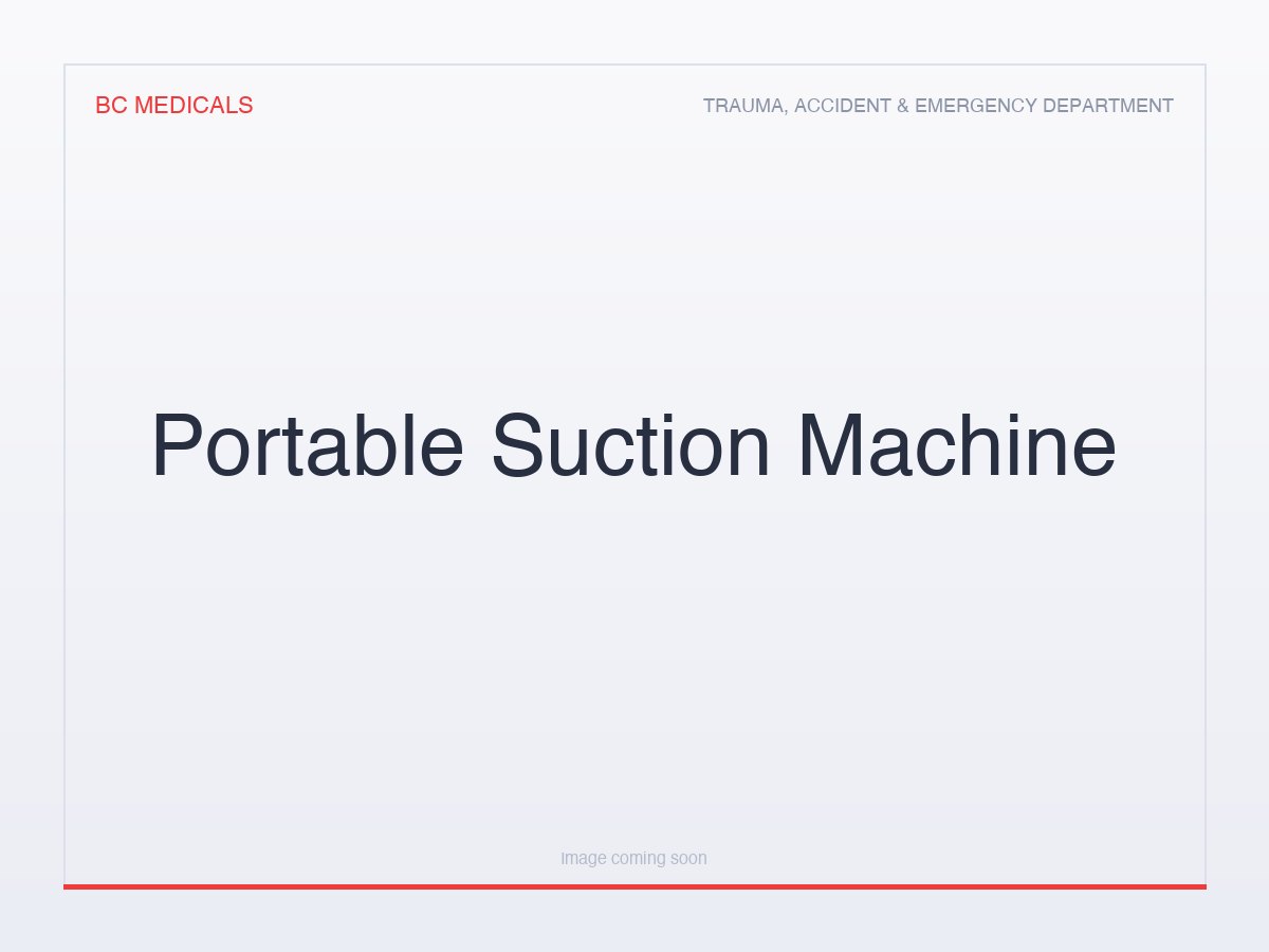 Portable Suction Machine