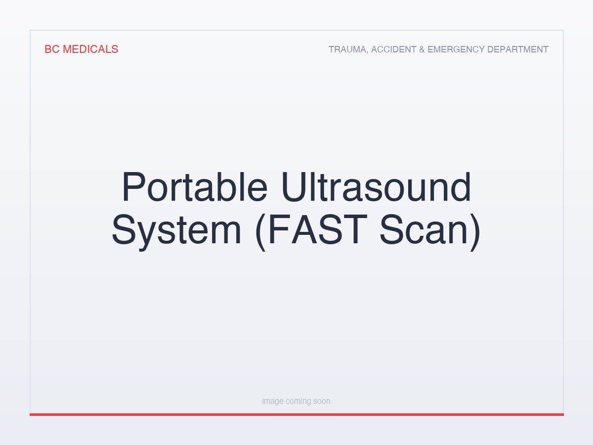 Portable Ultrasound System (FAST Scan)